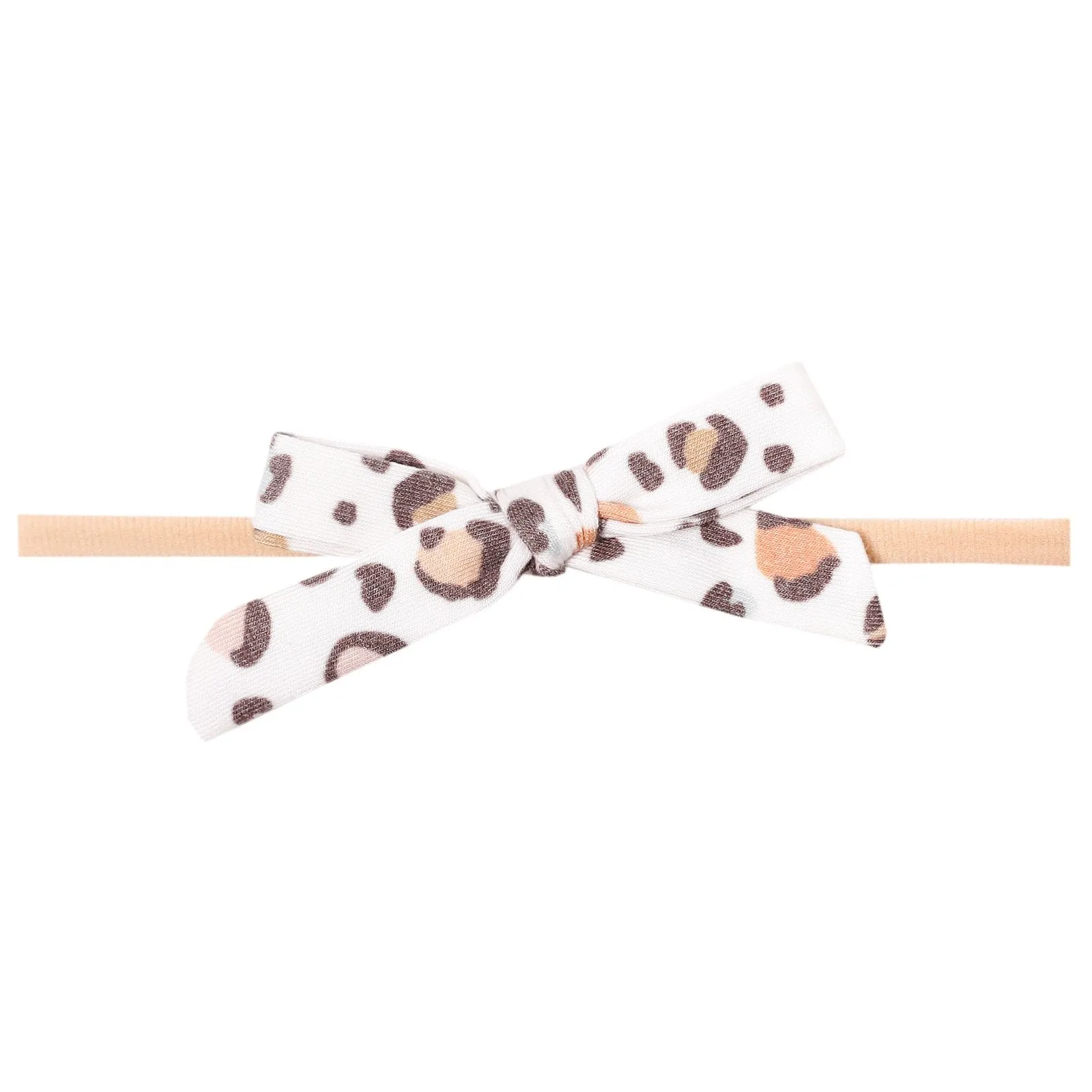 Copper Pearl Millie Ribbon Nylon Bow Headband