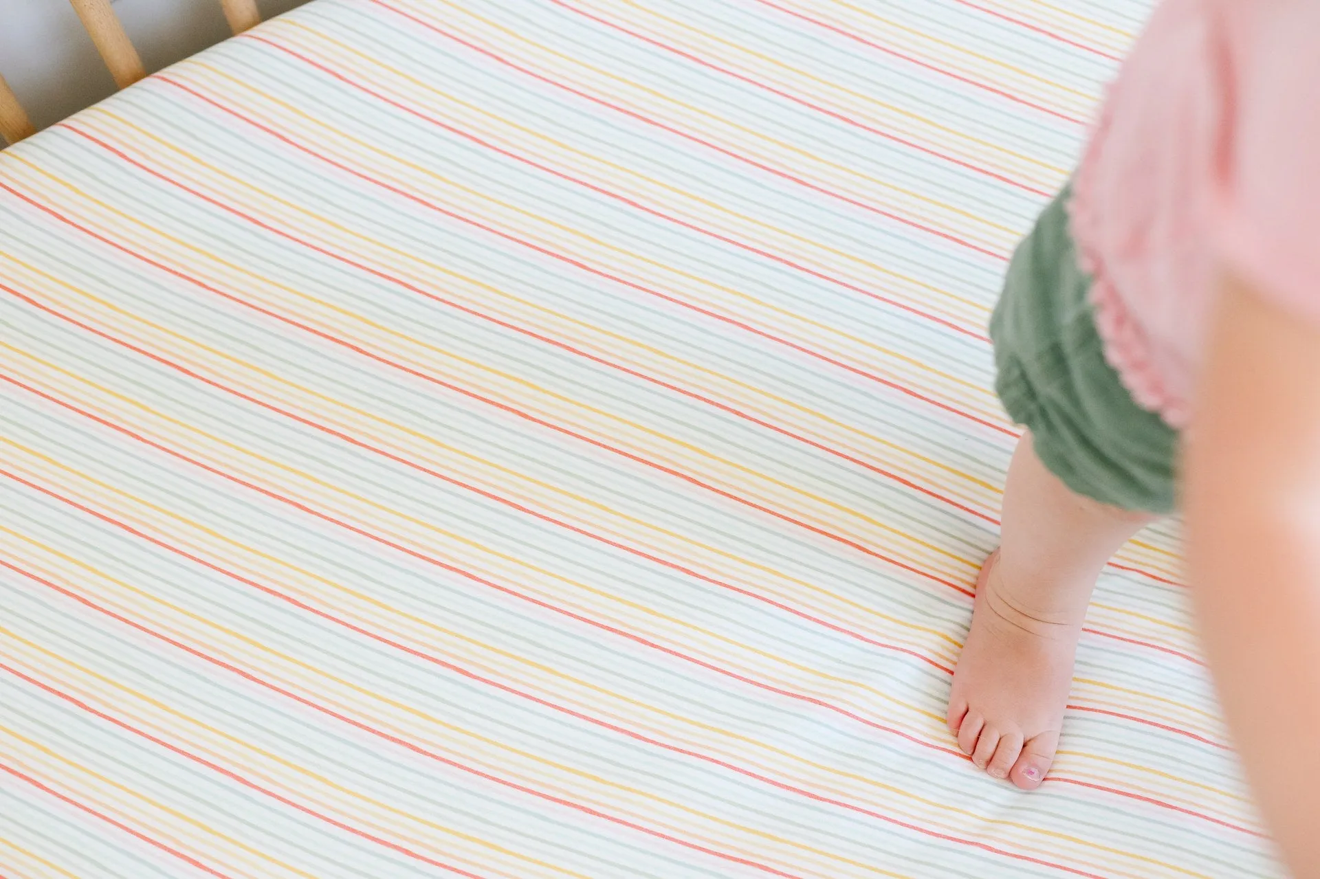 Copper Pearl Rainee Fitted Crib Sheet