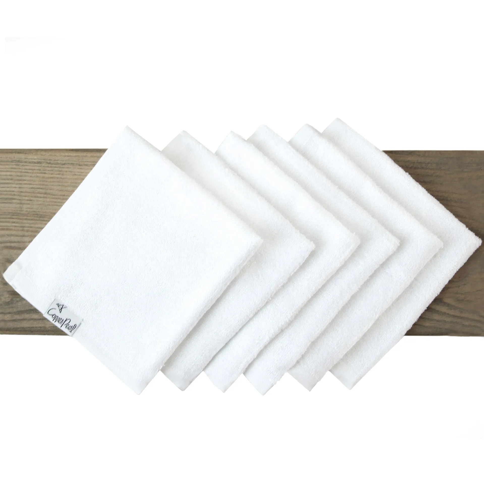 Copper Pearl Washcloths (Pack of 6) - Dove