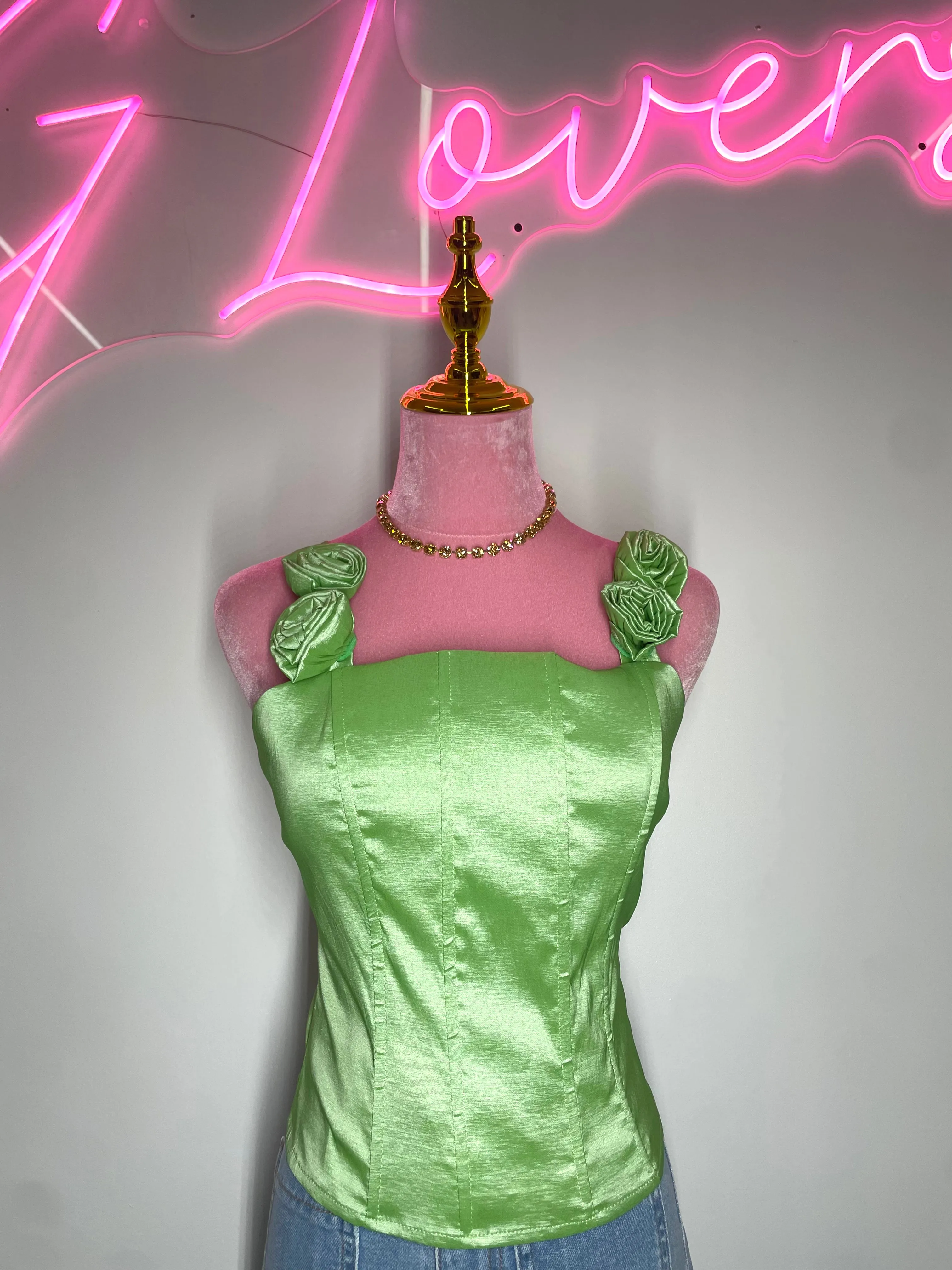 Corset Rose Top