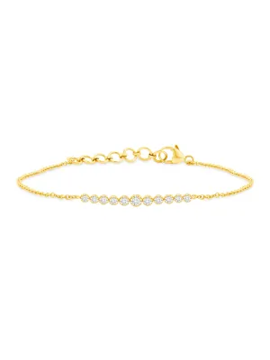 Cupcake Chasing Diamonds Bracelet 14K