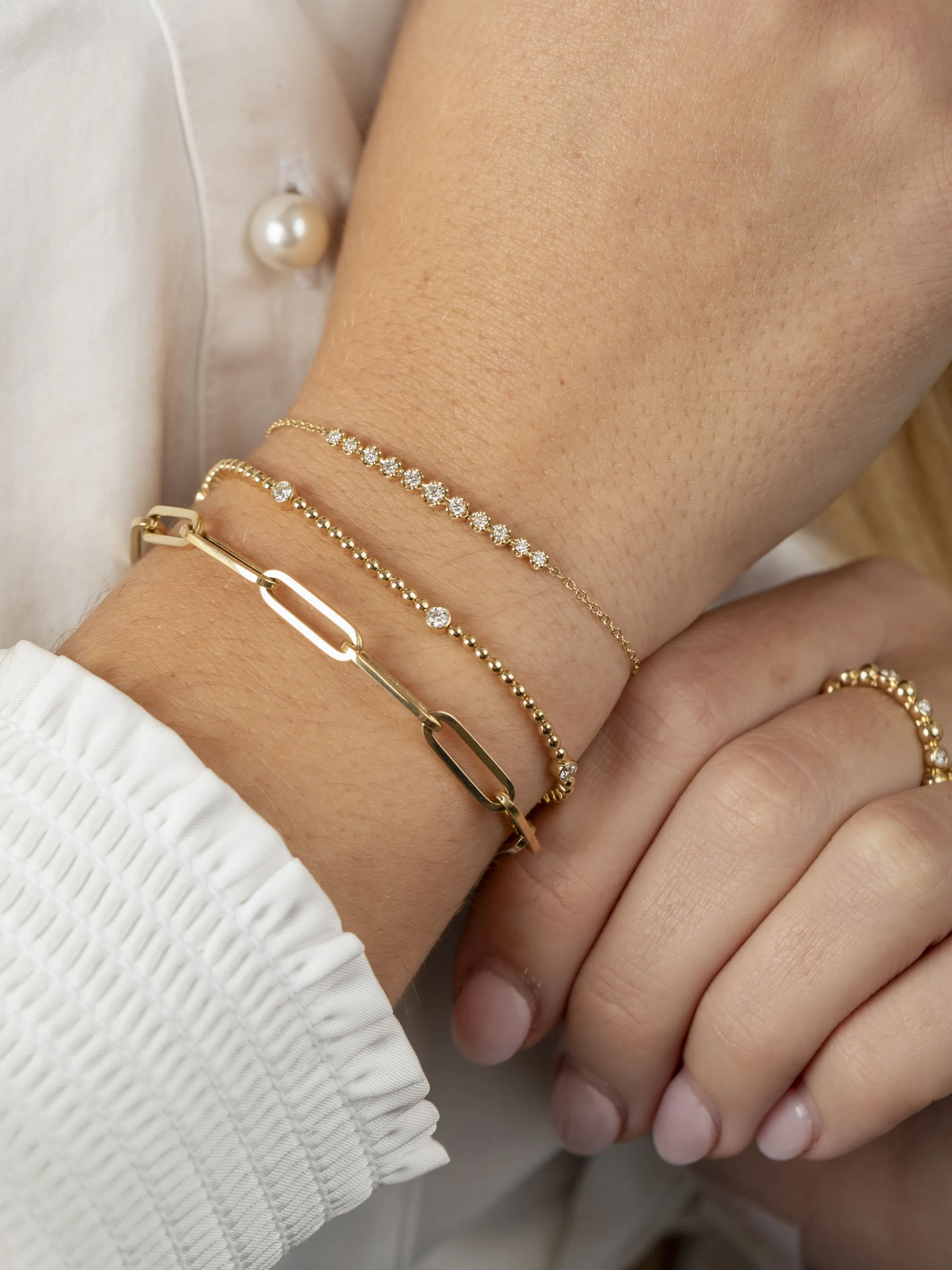 Cupcake Chasing Diamonds Bracelet 14K