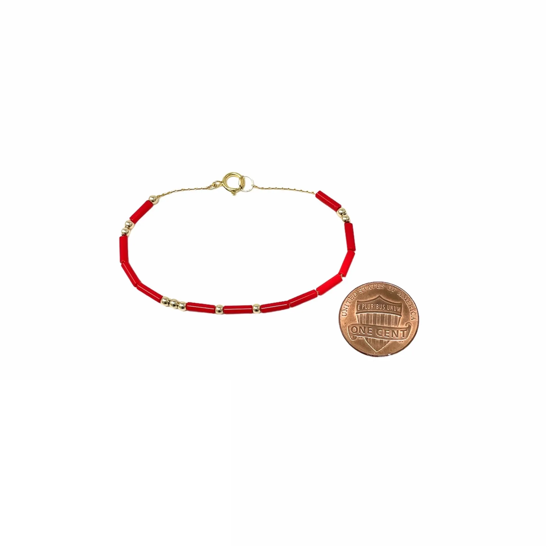 CUSTOM Tube Bead Morse Code Bracelet