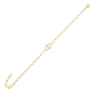 CZ Toggle Multi Link Bracelet