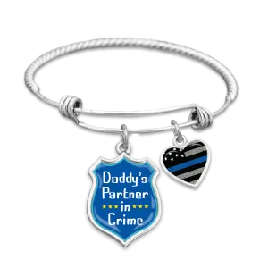 Daddy's Partner In Crime Charm Bracelet