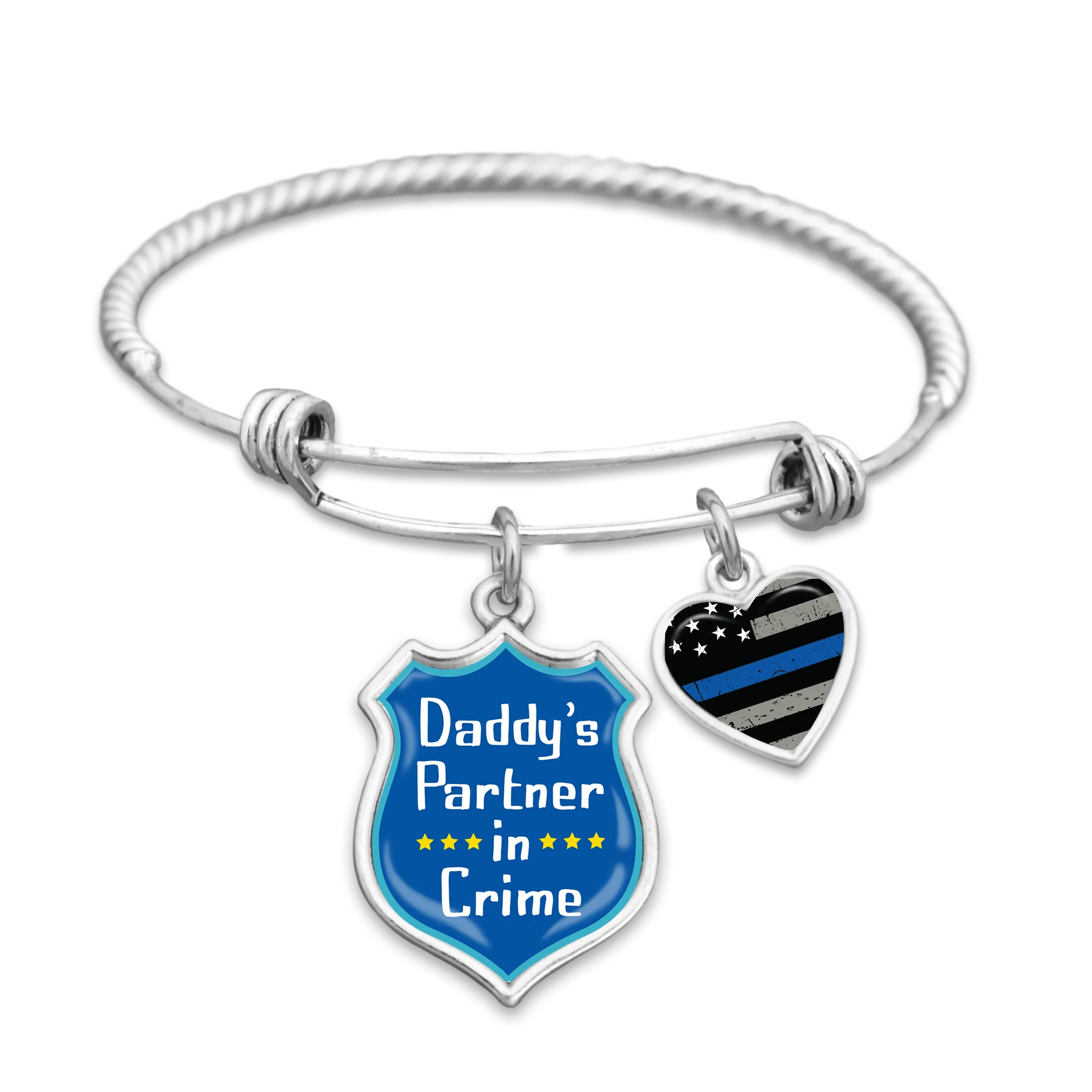 Daddy's Partner In Crime Charm Bracelet