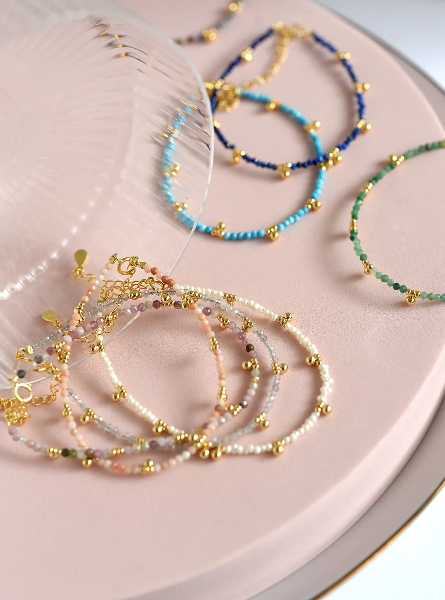Dangling Gemstone Bracelet