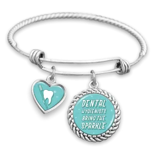 Dental Hygienists Bring The Sparkle Charm Bracelet