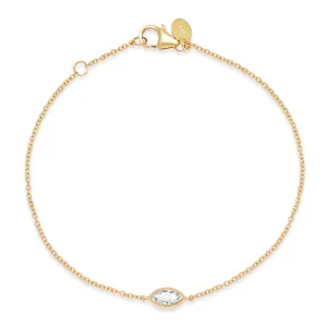 Diamond Marquise Sun Ray Bracelet