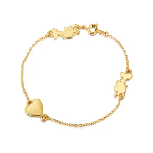 Disney by Couture Kingdom Alice in Wonderland Heart Bracelet