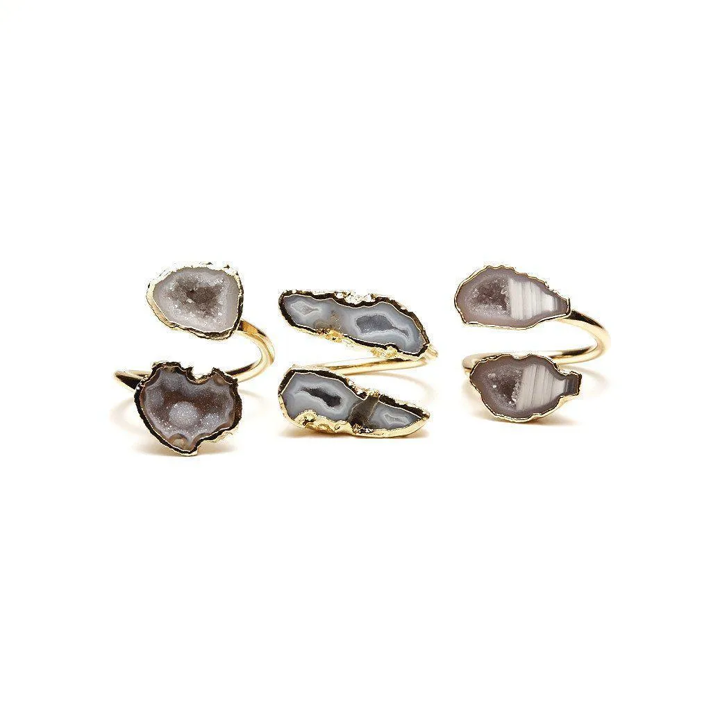 Double Amethyst Ring