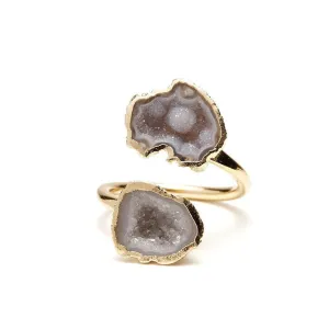 Double Amethyst Ring