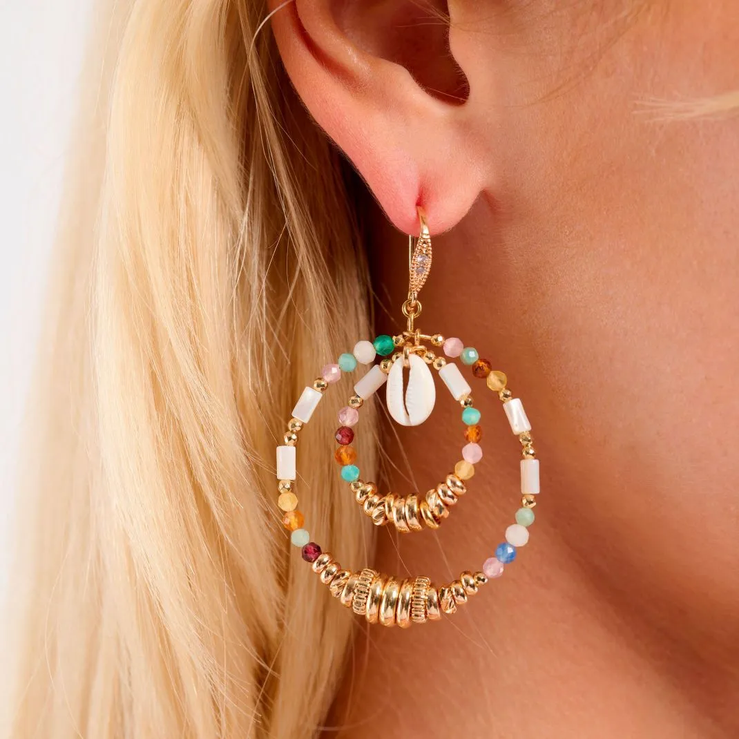 Earrings Karamba White