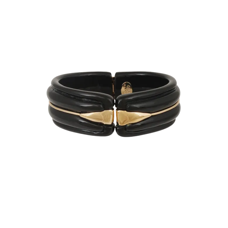 Ecume Resin Bracelet in Black