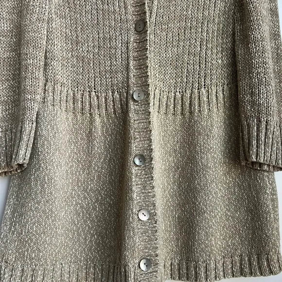 Eileen Fisher Button up 3/4 sleeves cardigan Medium