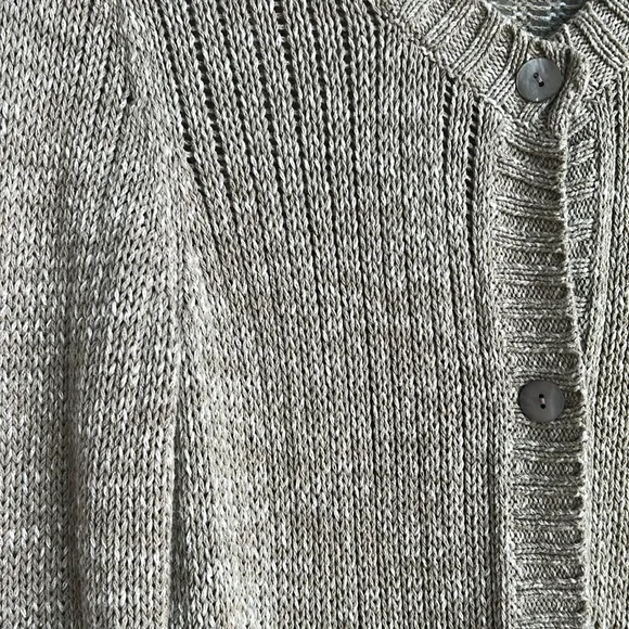 Eileen Fisher Button up 3/4 sleeves cardigan Medium