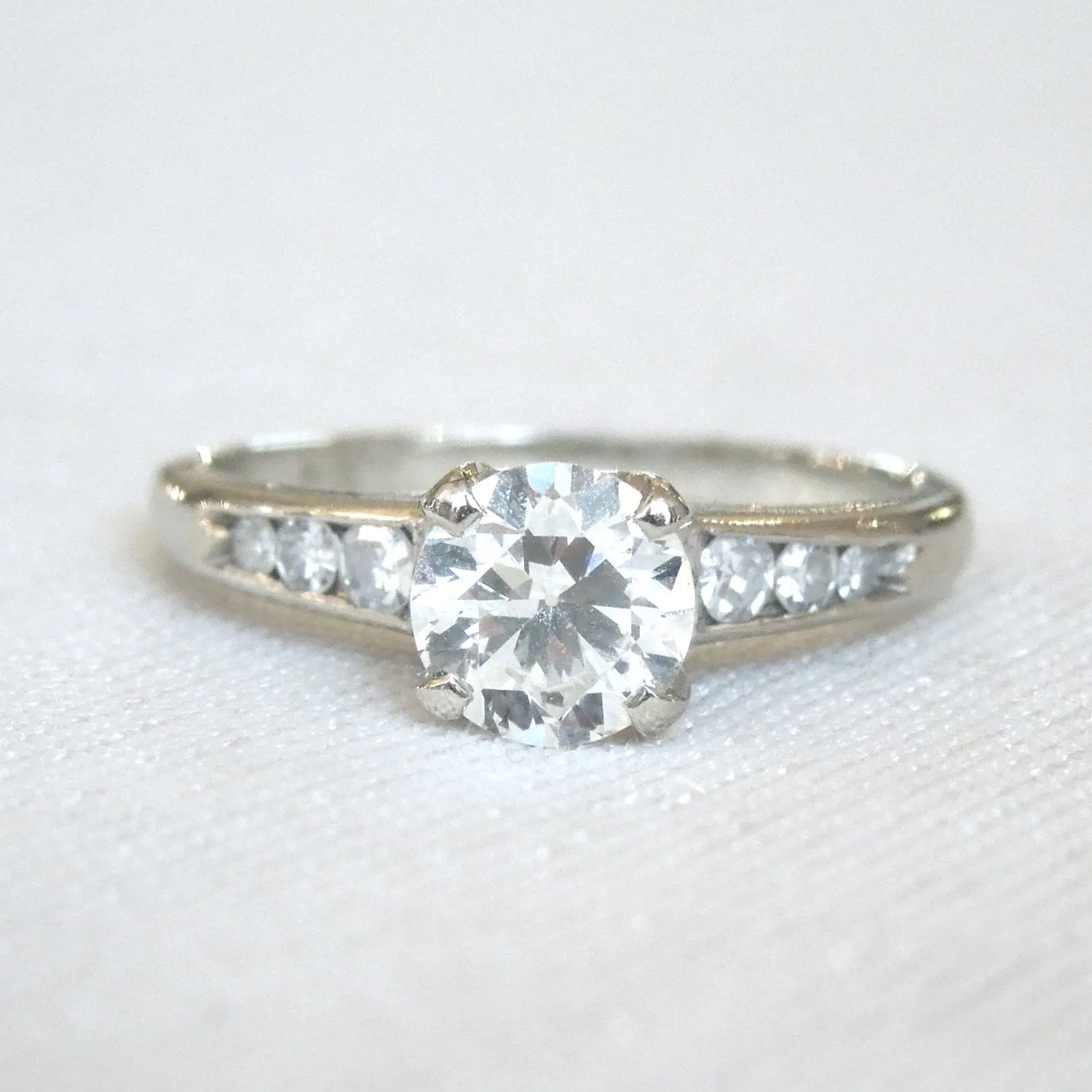 Elegant 0.65ct Diamond Solitaire in White Gold