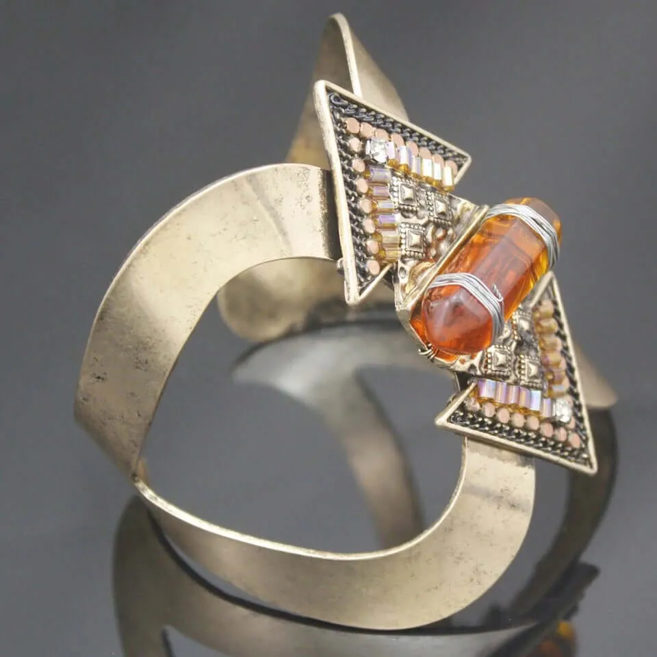 Elegant Crystal Cuff Bracelet