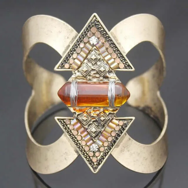 Elegant Crystal Cuff Bracelet
