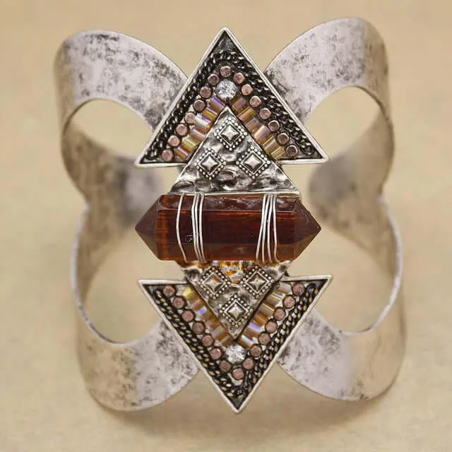 Elegant Crystal Cuff Bracelet