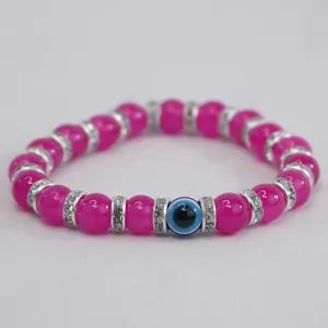 Elegant Evil Eye Beaded Bracelet – Protective and Stylish 