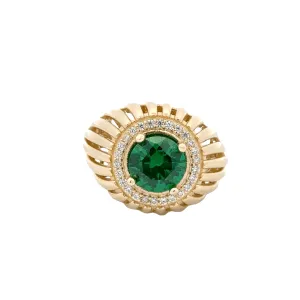 Elegant Green Gemstone Ring