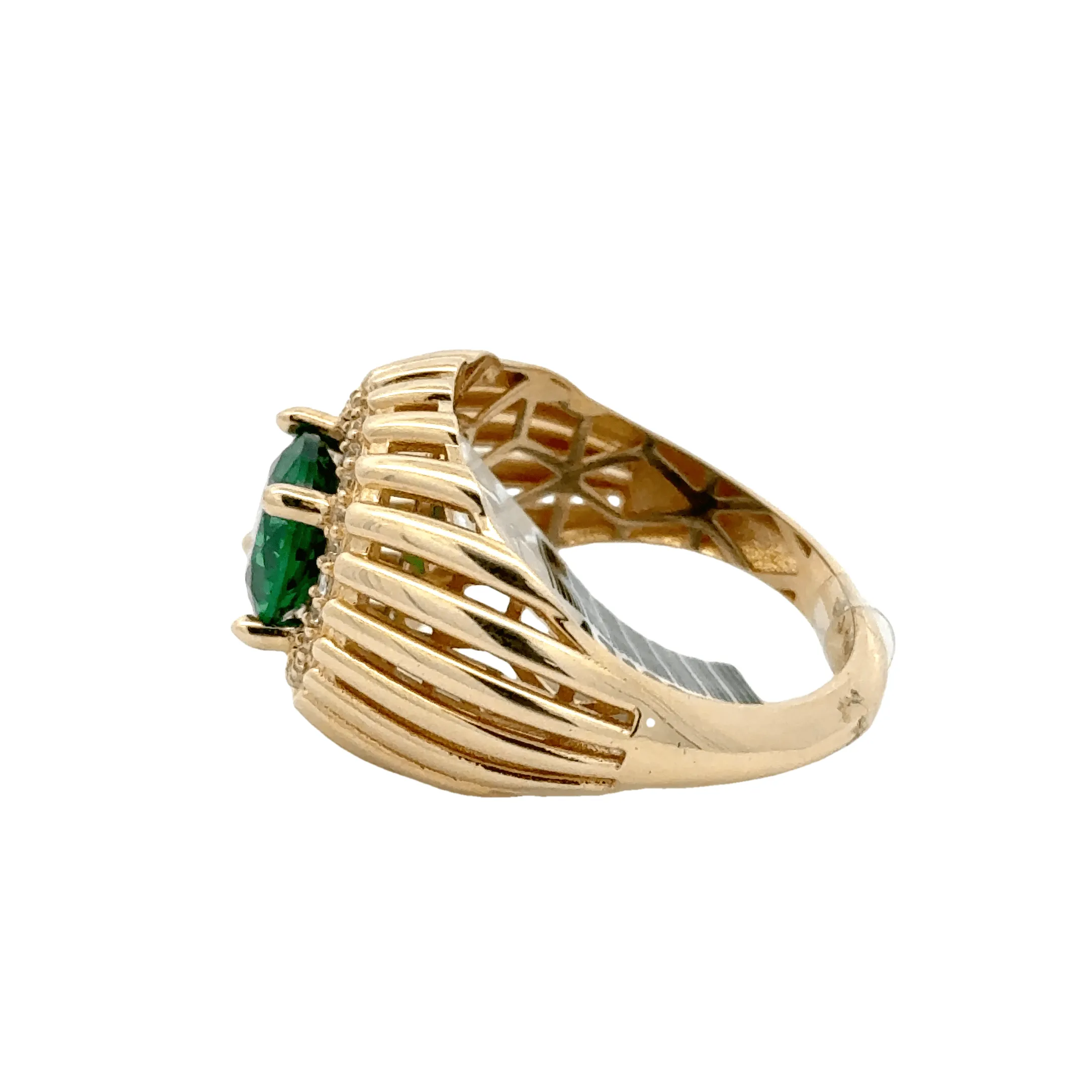 Elegant Green Gemstone Ring