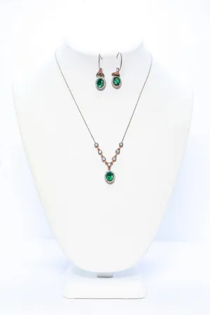 Elegant Green Jewelry Set