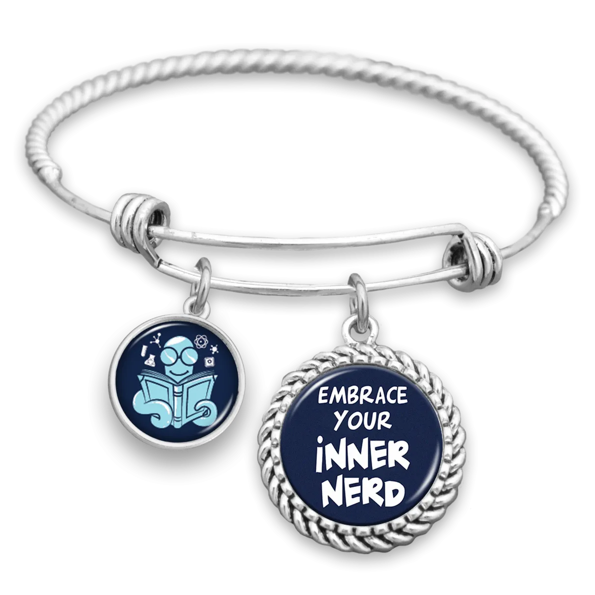 Embrace Your Inner Nerd Charm Bracelet