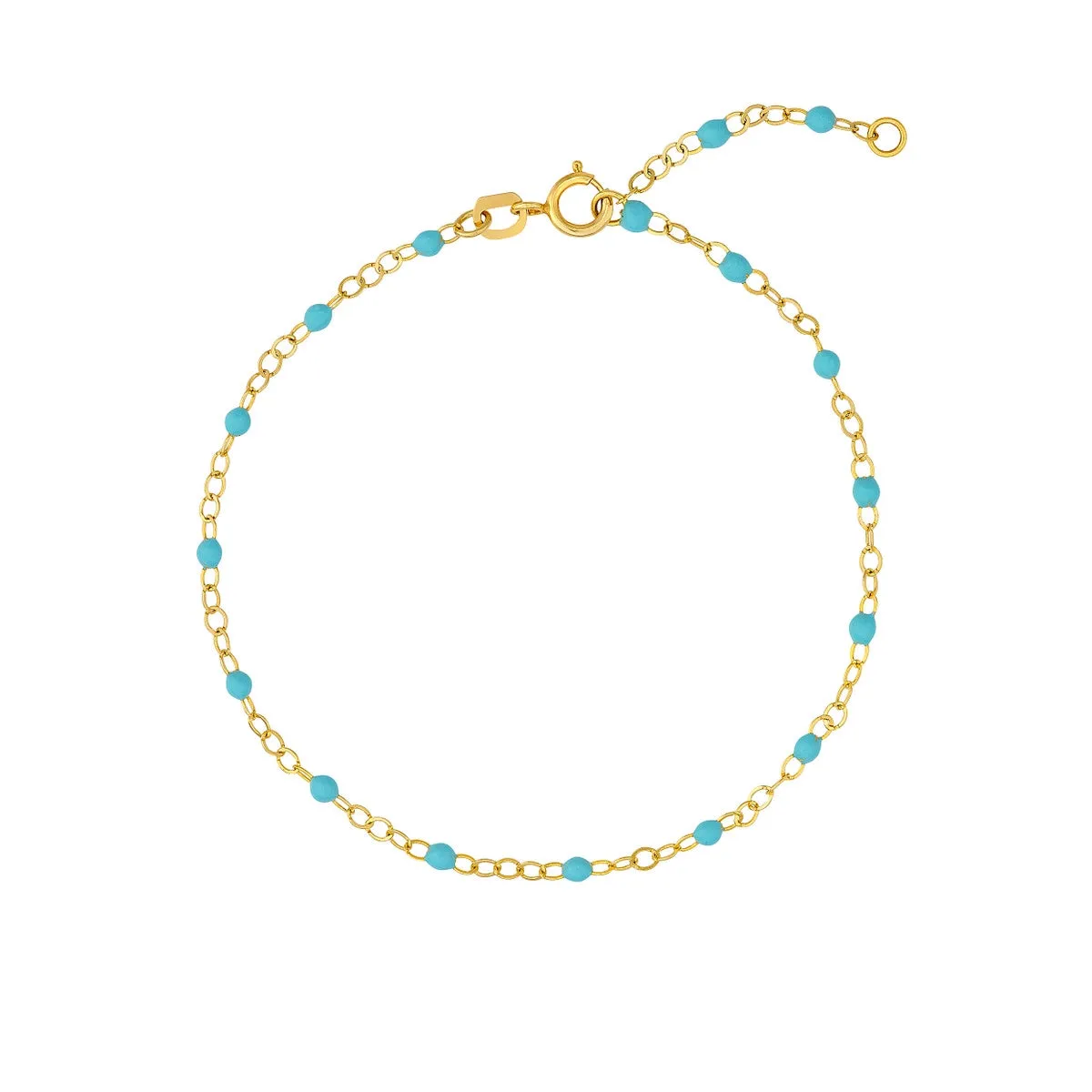Enamel Bead Station Bracelet