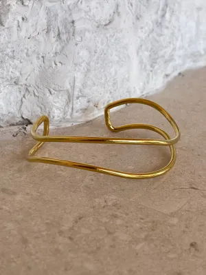 Ezra Wave Cuff Bangle