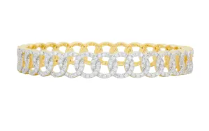 Freida Rothman Chain of Shine Hinge Bangle