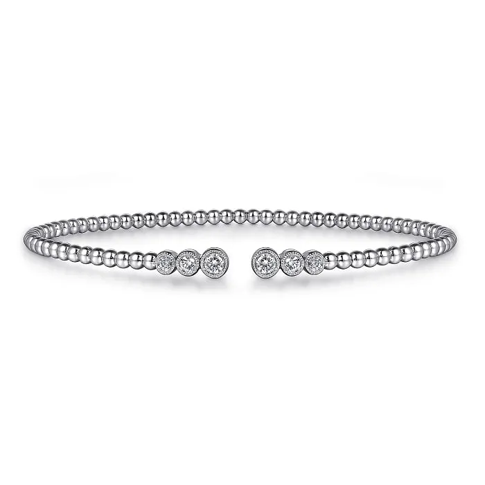 Gabriel & Co. Bujukan Graduating Bezel Diamond Bangle