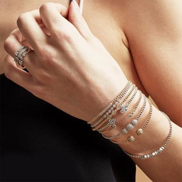 Gabriel & Co. Bujukan Graduating Bezel Diamond Bangle