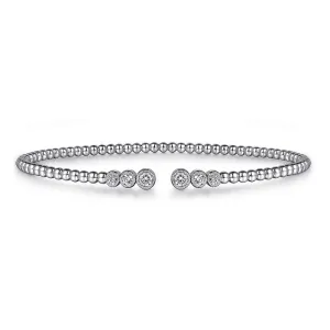 Gabriel & Co. Bujukan Graduating Bezel Diamond Bangle