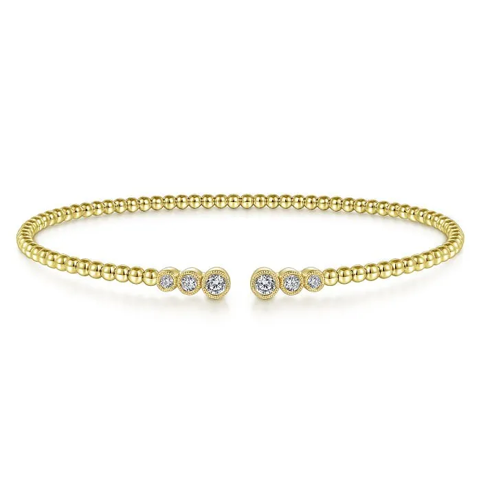 Gabriel & Co. Bujukan Graduating Bezel Diamond Bangle