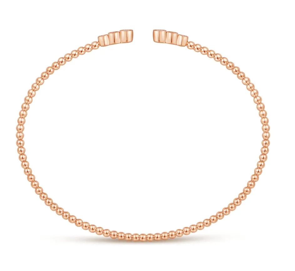 Gabriel & Co. Bujukan Graduating Bezel Diamond Bangle