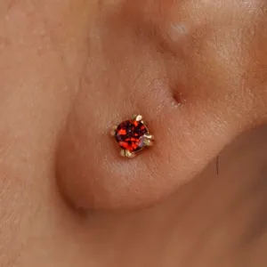 Garnet Earring