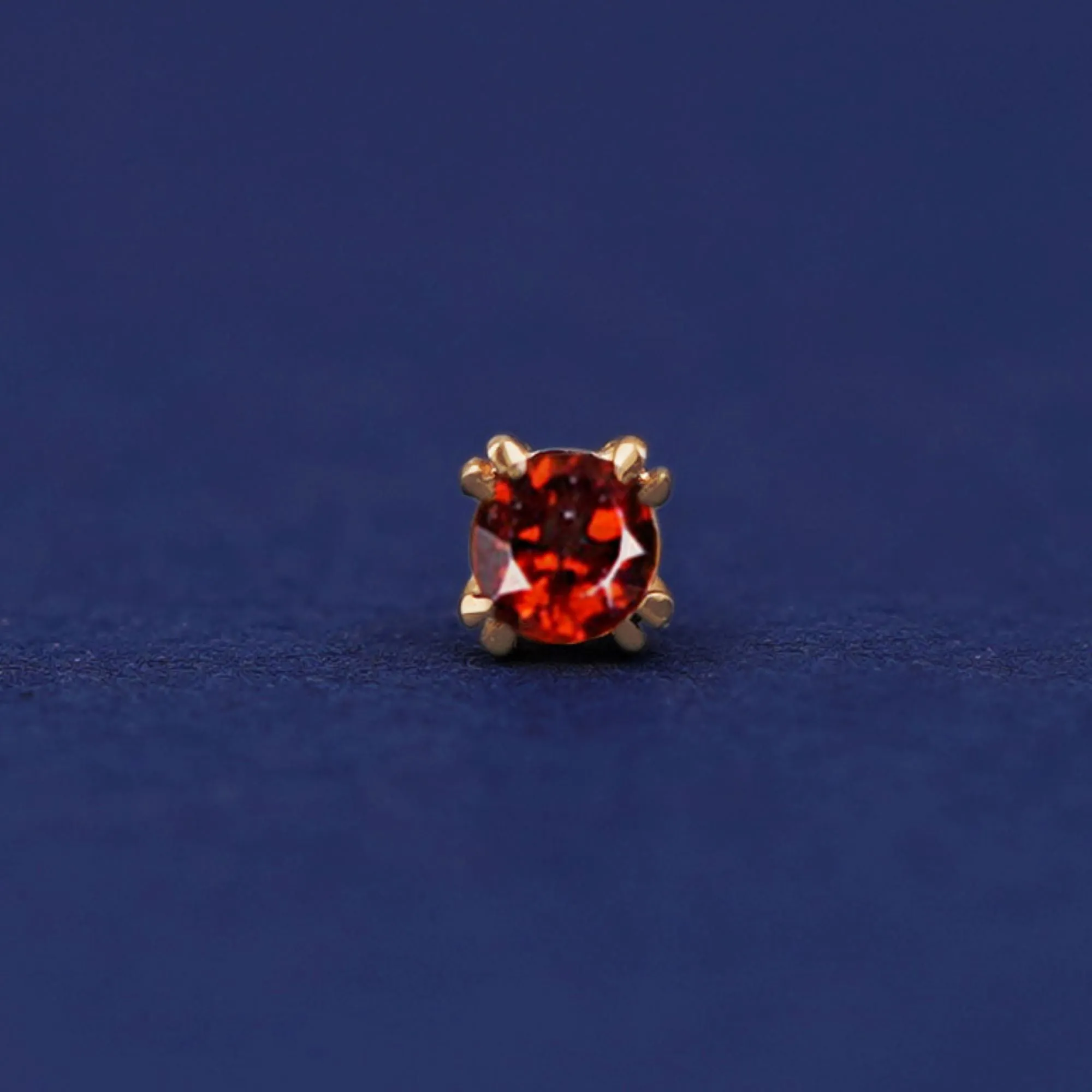 Garnet Flatback Piercing