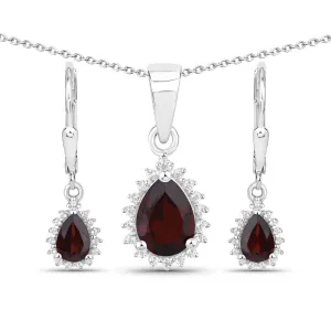 Garnet Jewelry Set