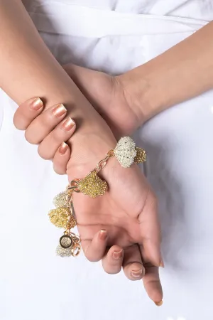 Gold And Silver Seashell Bracelet