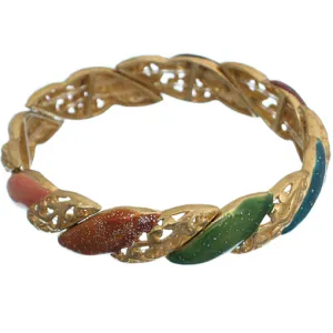 Gold Multicolor Elegant Stretch Bracelet