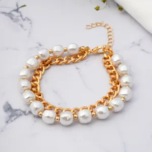 Golden Pearl Bracelet