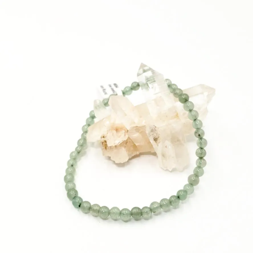 Green Aventurine Bead Bracelet 4mm