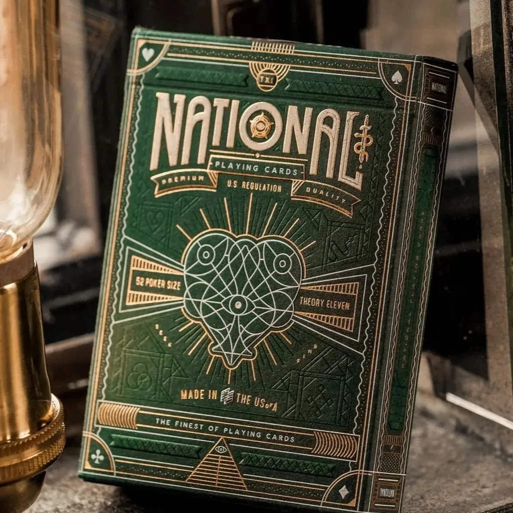 Green National Playing Cards by theory11