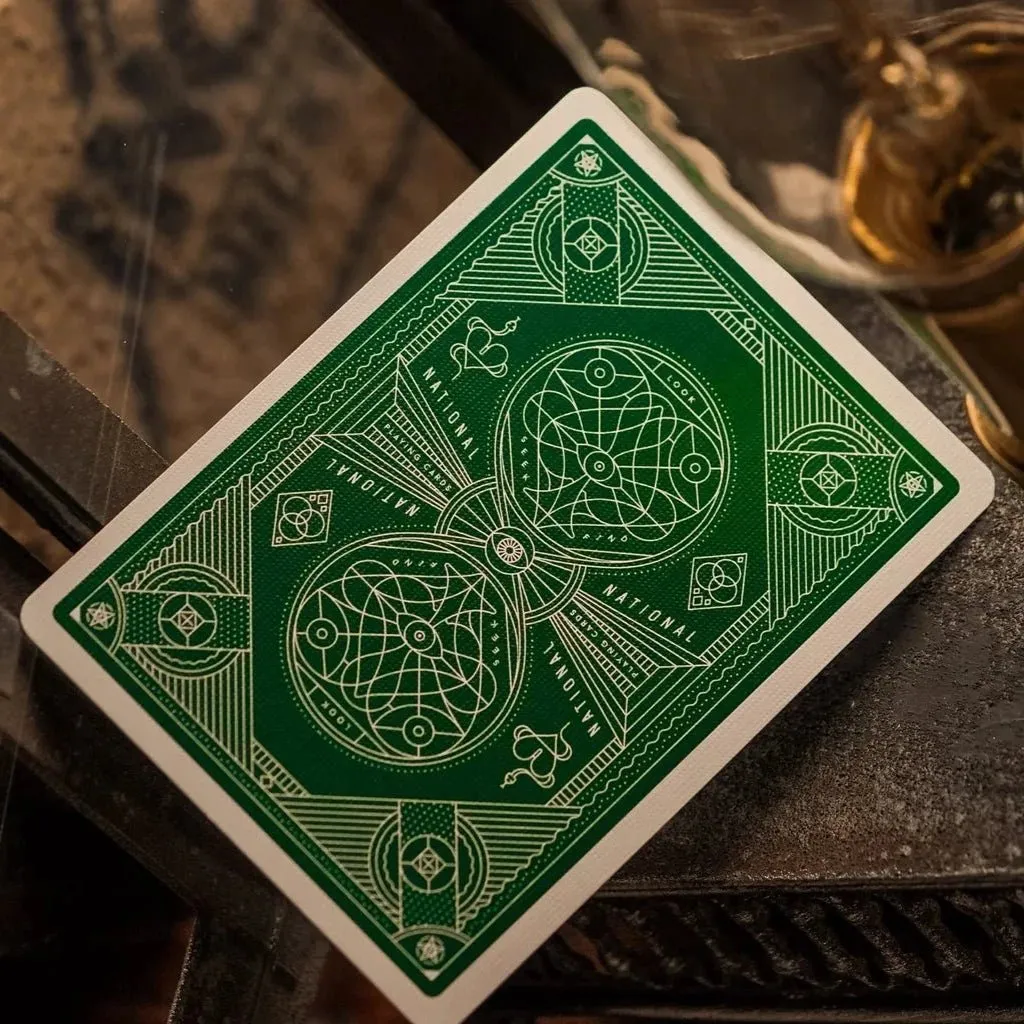 Green National Playing Cards by theory11