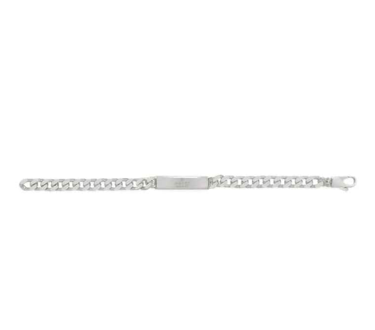 Gucci Silver Tag Bracelet