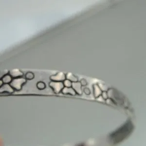 Hadar Designers Israel Handmade Floral Delicate Art Sterling Silver Bracelet (HY