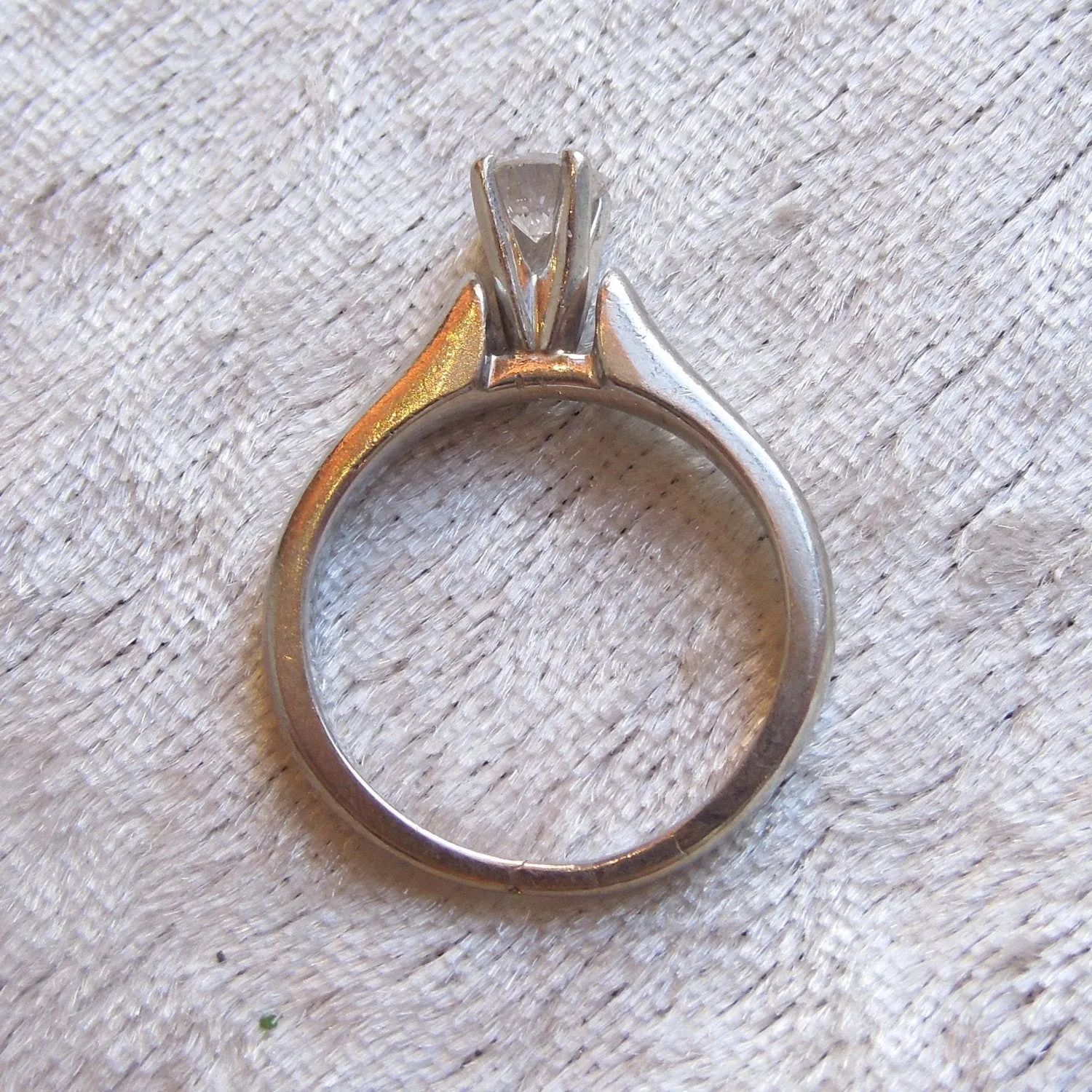 Half Carat Diamond Solitaire Engagement Ring in Platinum