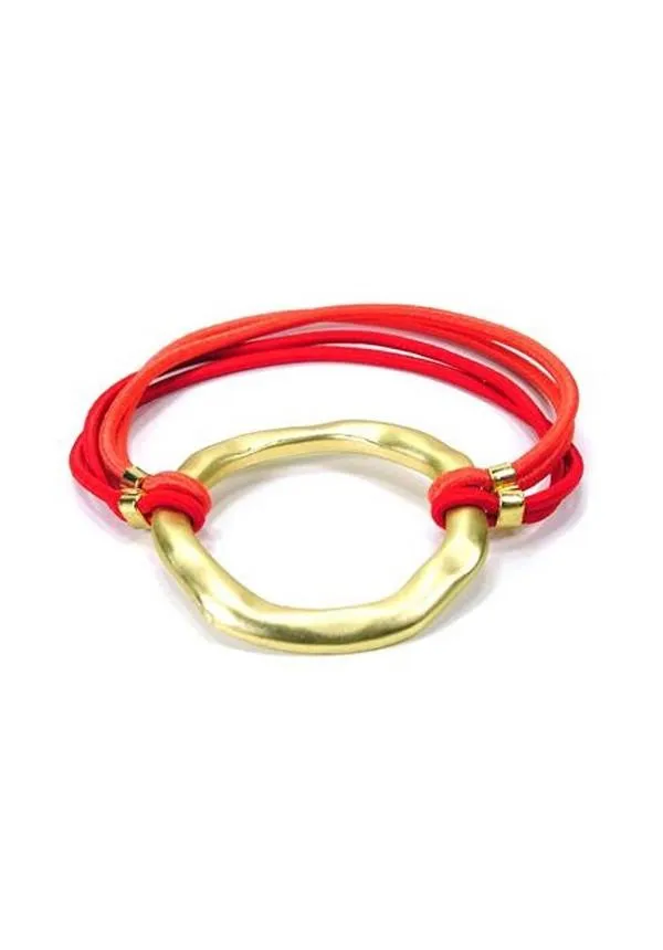 Hammered Circle Bracelet